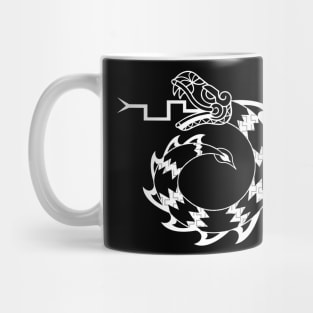 Mexican Snake Dragon Design White T-Shirt Mug